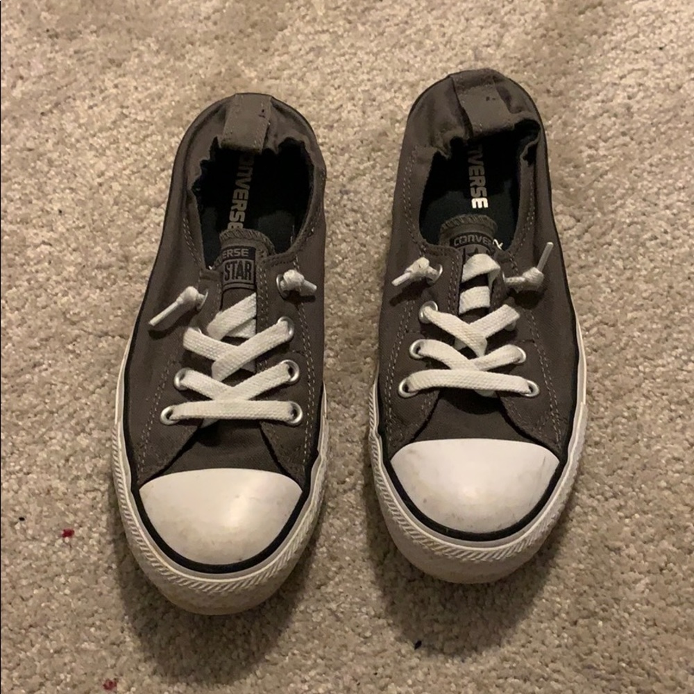 Converse ALL STAR grey slip on sneaker size 9